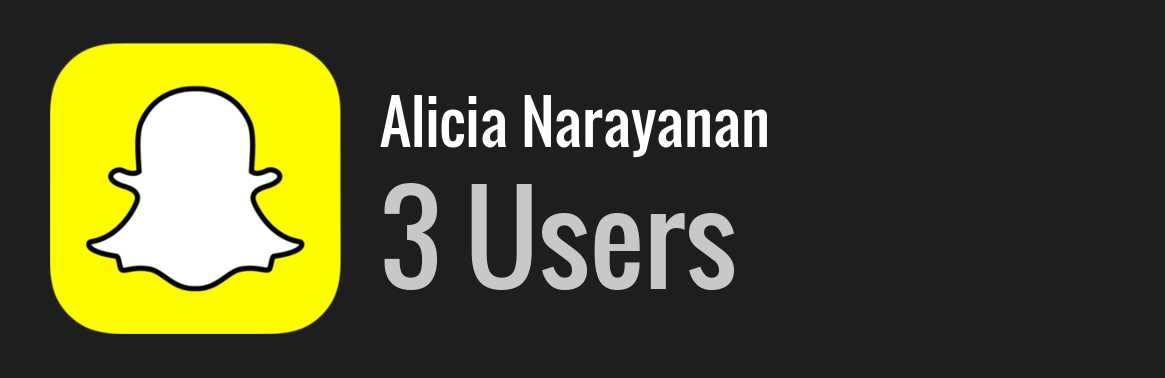Alicia Narayanan snapchat