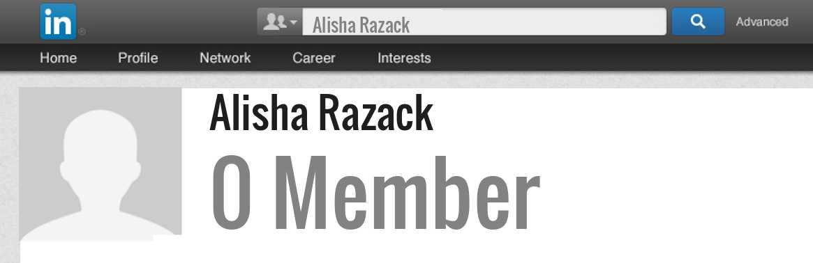 Alisha Razack linkedin profile