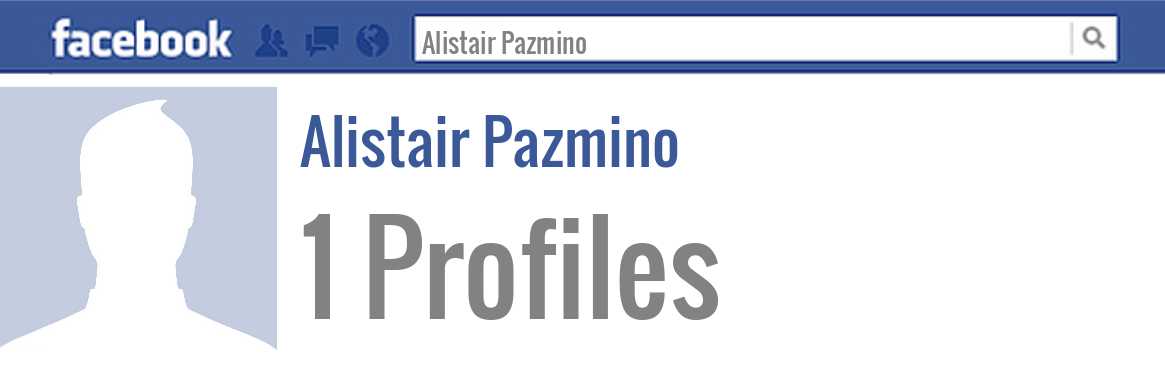 Alistair Pazmino facebook profiles