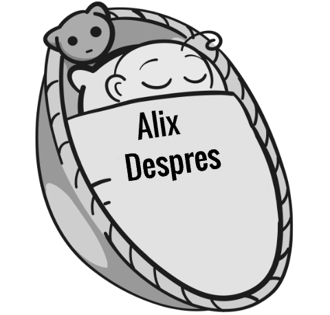 Alix Despres sleeping baby