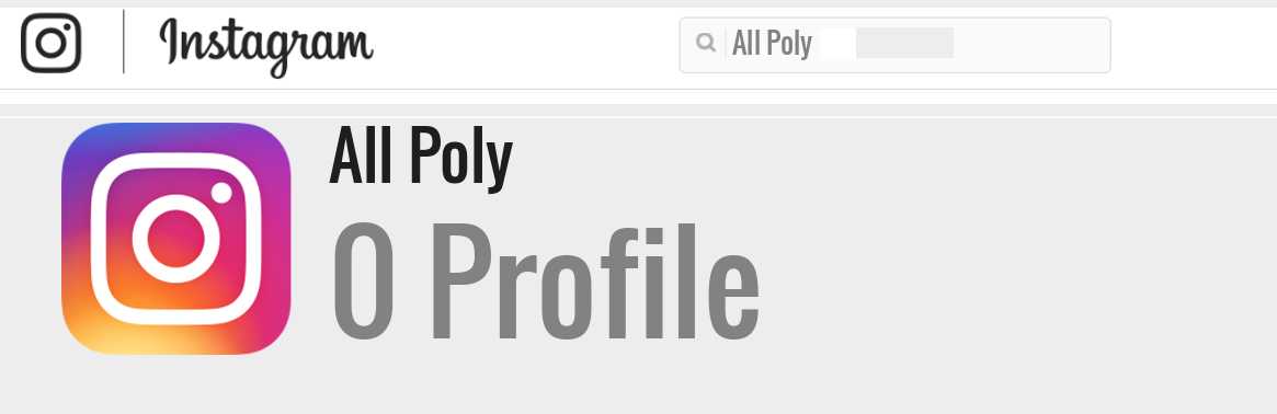 All Poly instagram account