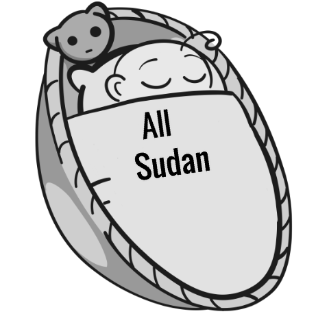 All Sudan sleeping baby