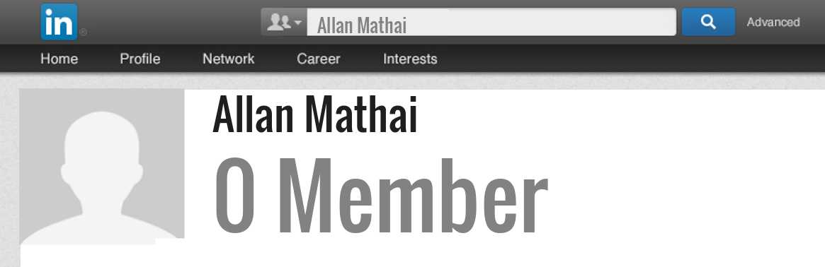Allan Mathai linkedin profile