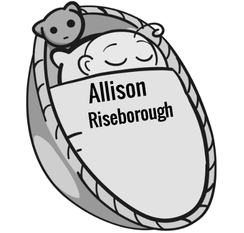 Allison Riseborough sleeping baby