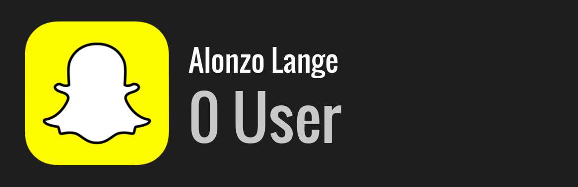 Alonzo Lange snapchat