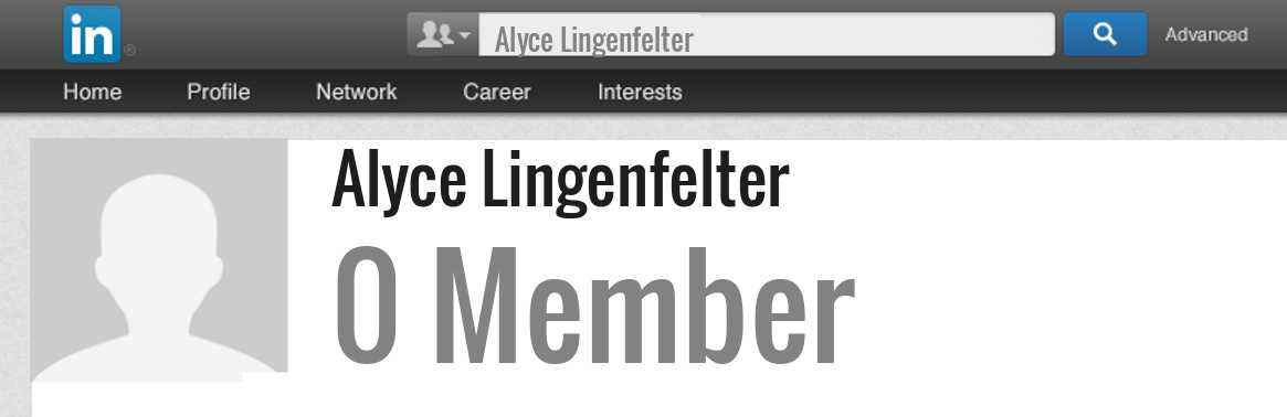 Alyce Lingenfelter linkedin profile