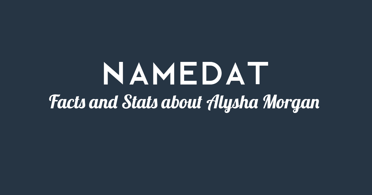 Alysha Morgan Background Data, Facts, Social Media, Net Worth and more!