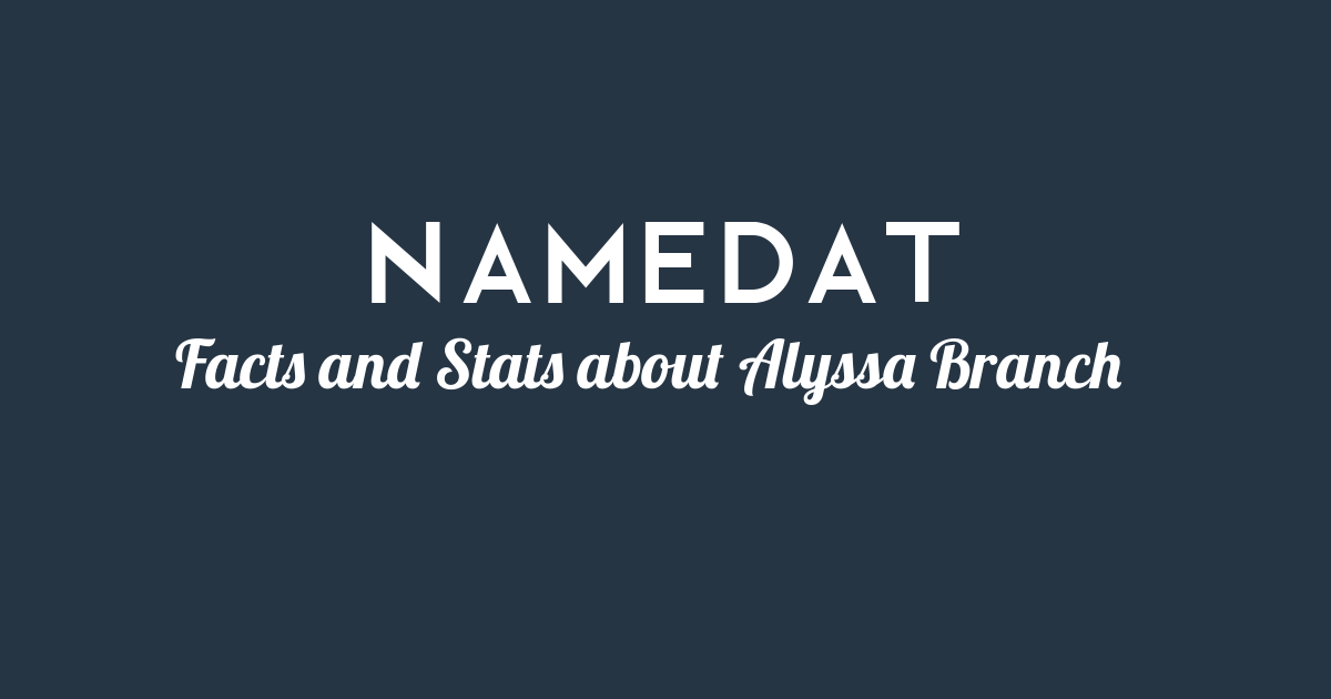 Branch name alyssa real Alyssa Lynn