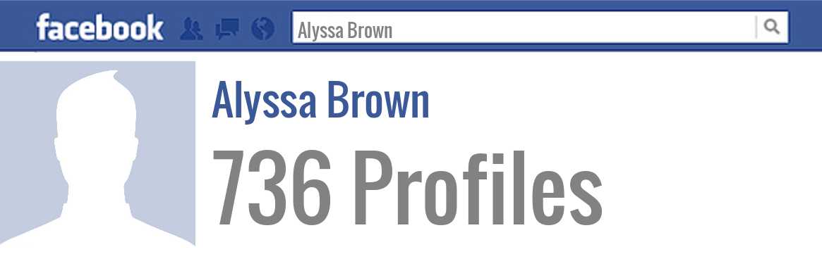 Alyssa Brown facebook profiles