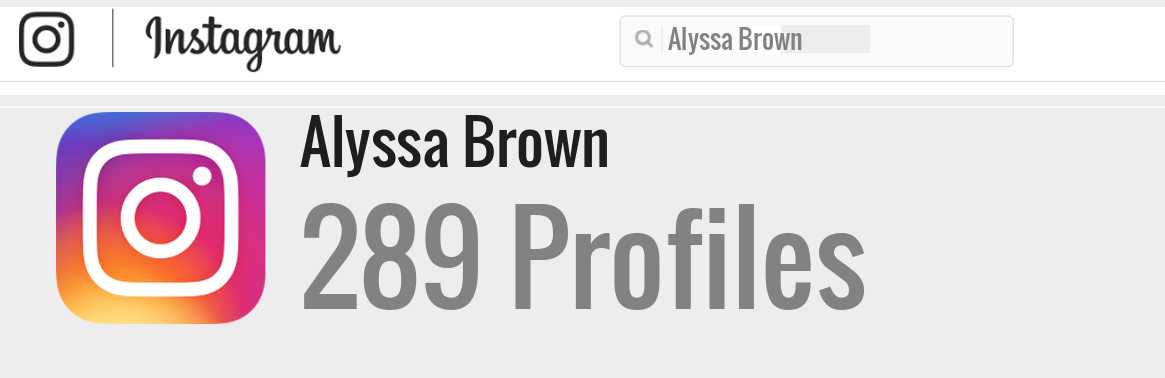Alyssa Brown instagram account