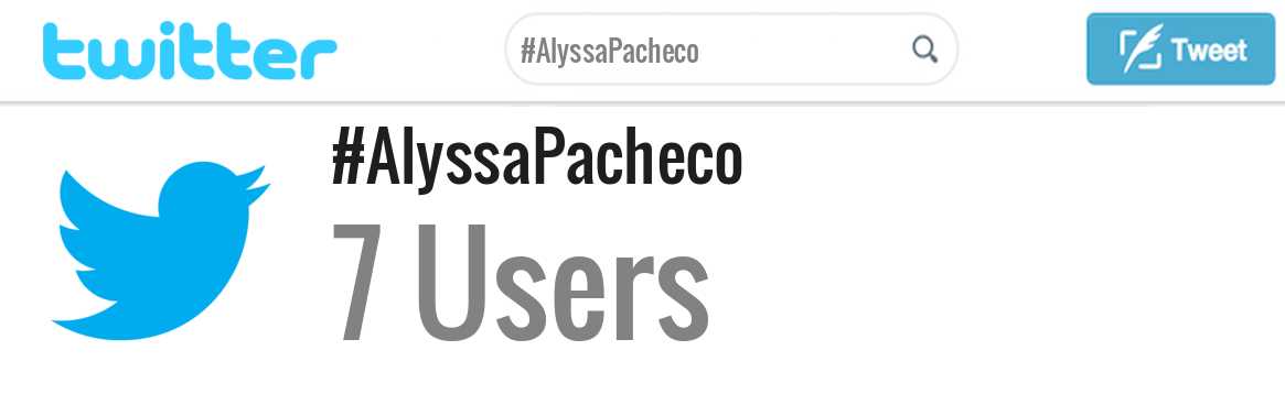 Alyssa Pacheco twitter account