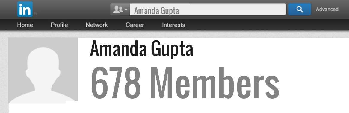 Amanda Gupta linkedin profile