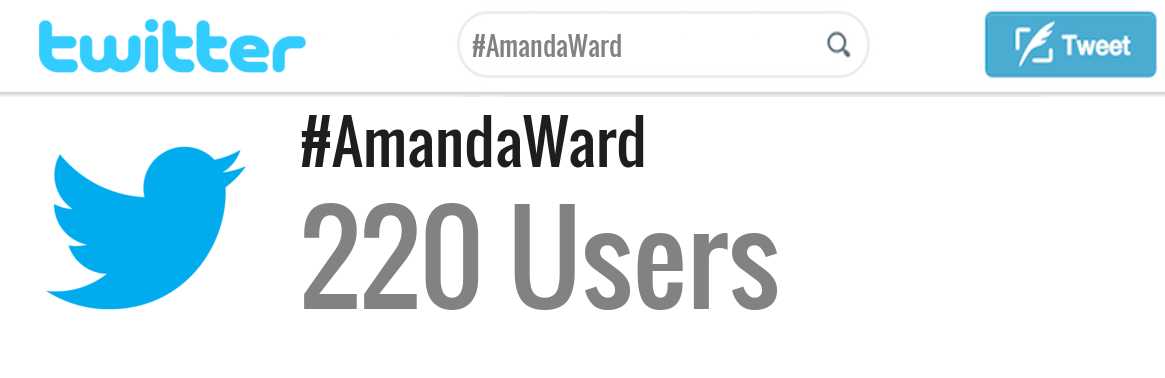 Amanda Ward twitter account