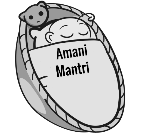 Amani Mantri sleeping baby