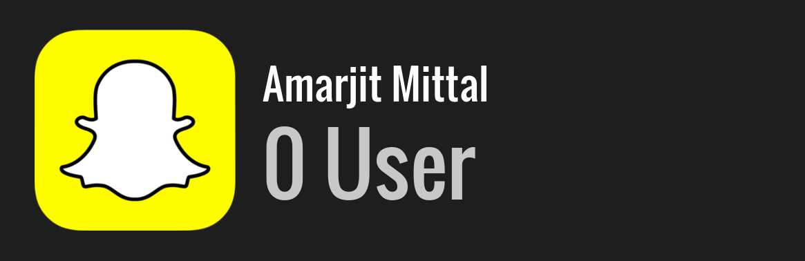 Amarjit Mittal snapchat