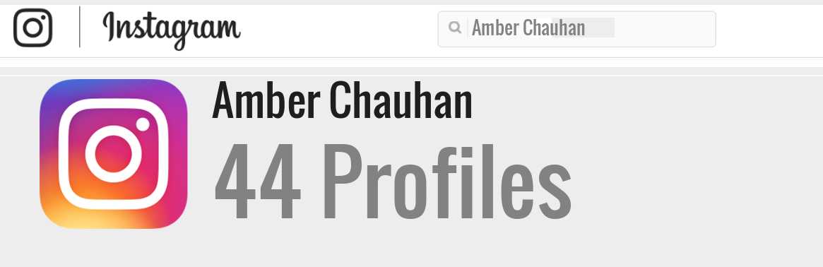 Amber Chauhan instagram account