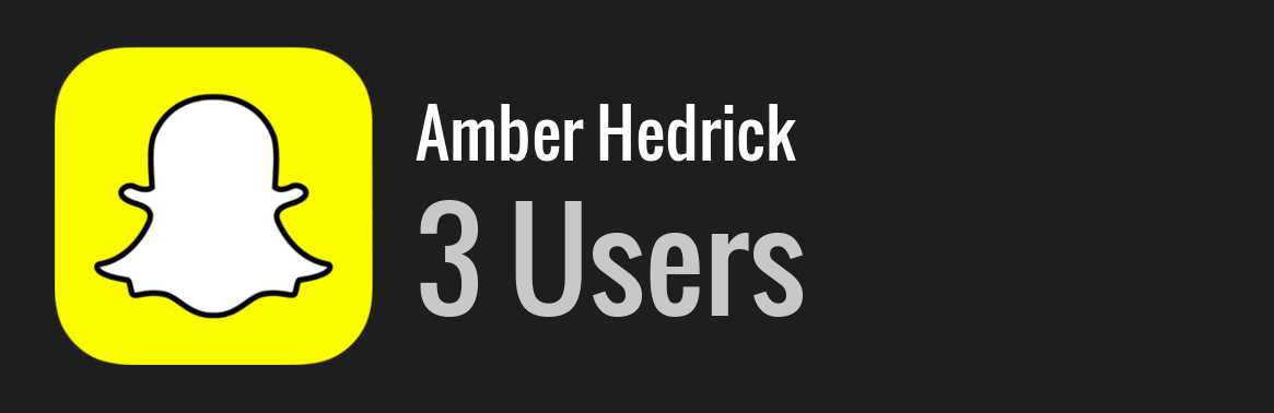 Amber Hedrick snapchat