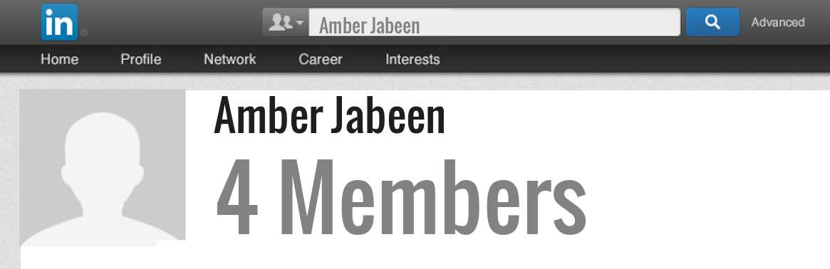Amber Jabeen linkedin profile