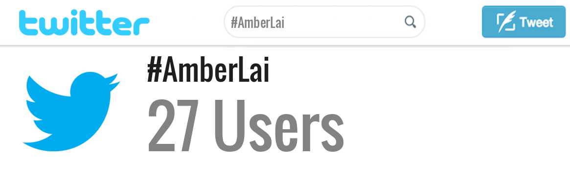 Amber Lai twitter account