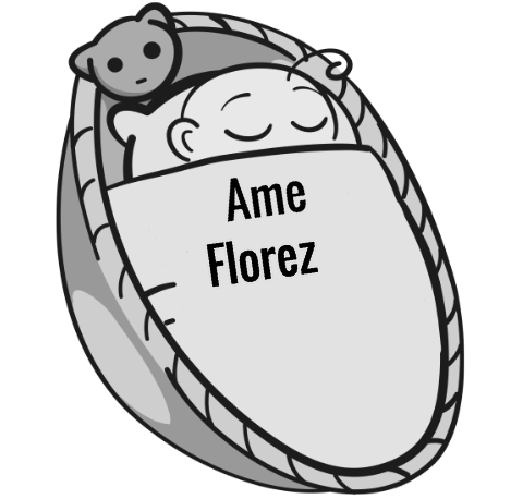 Ame Florez sleeping baby