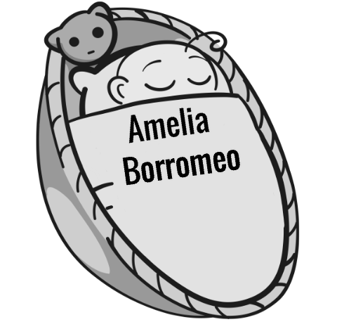 Amelia Borromeo sleeping baby