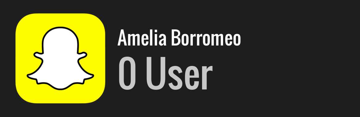 Amelia Borromeo snapchat