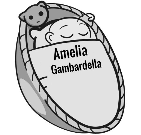 Amelia Gambardella sleeping baby