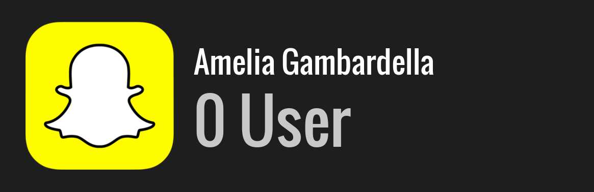 Amelia Gambardella snapchat