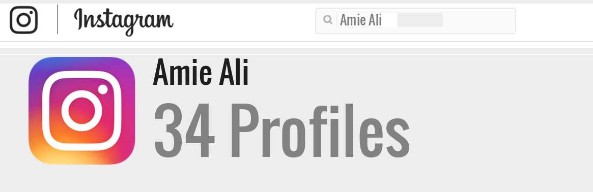 Amie Ali instagram account