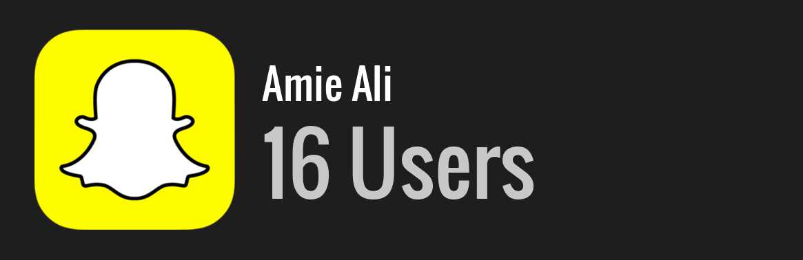 Amie Ali snapchat
