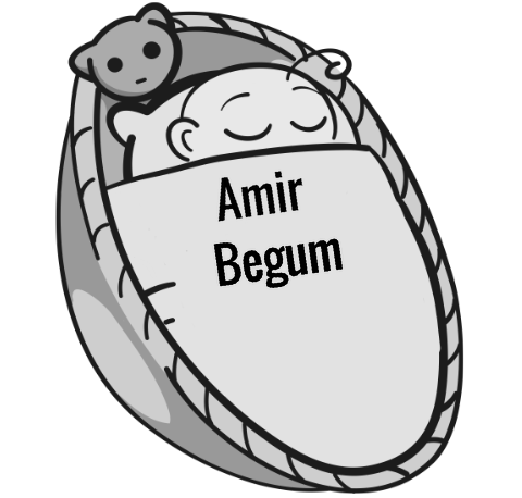 Amir Begum sleeping baby