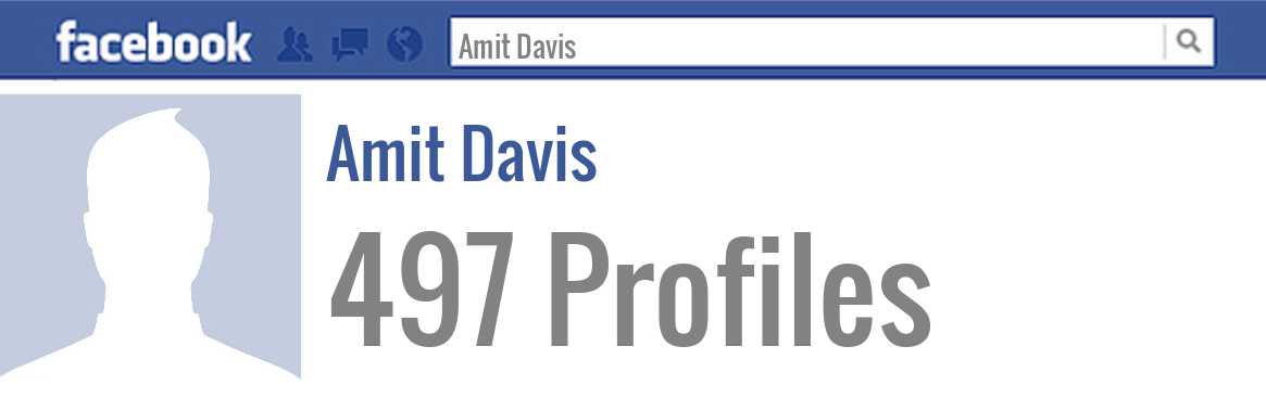 Amit Davis facebook profiles