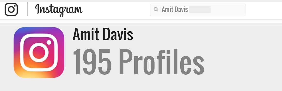 Amit Davis instagram account
