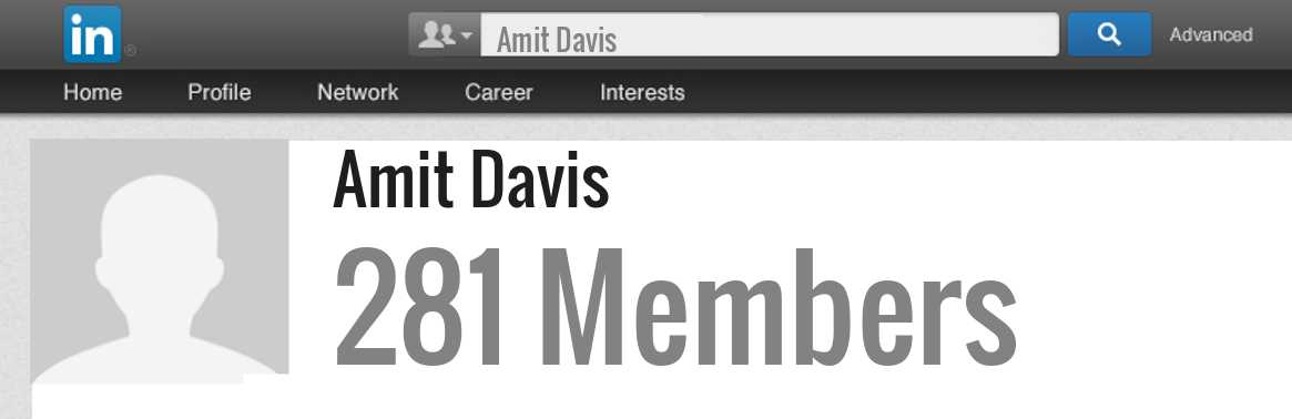 Amit Davis linkedin profile