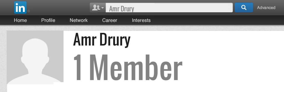Amr Drury linkedin profile
