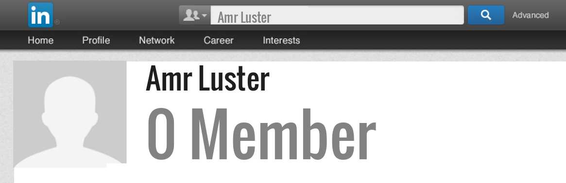 Amr Luster linkedin profile