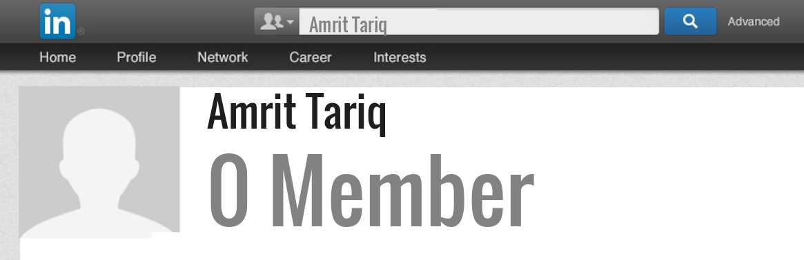 Amrit Tariq linkedin profile