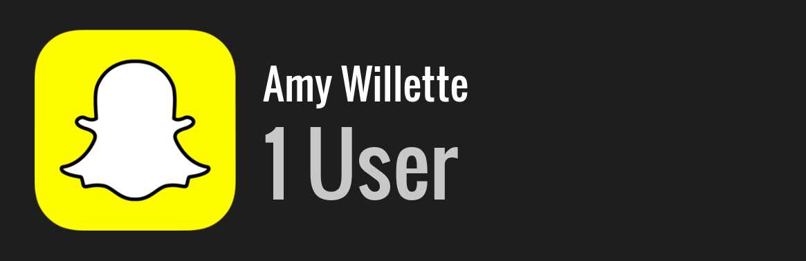 Amy Willette snapchat