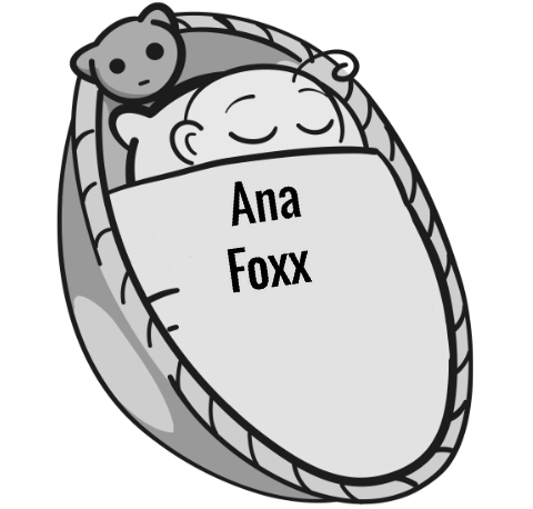 Ana Foxx sleeping baby