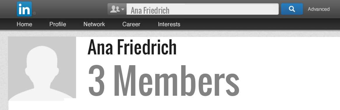 Ana Friedrich linkedin profile