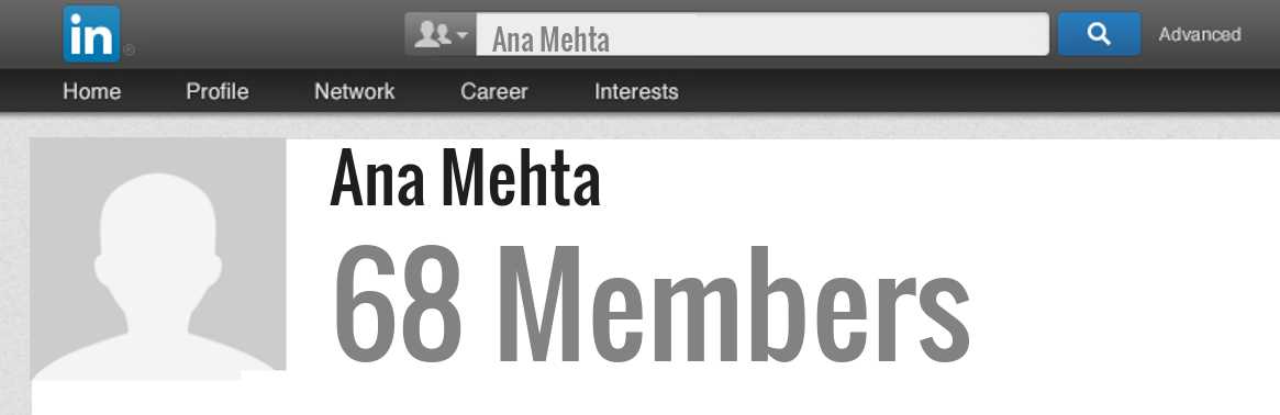 Ana Mehta linkedin profile