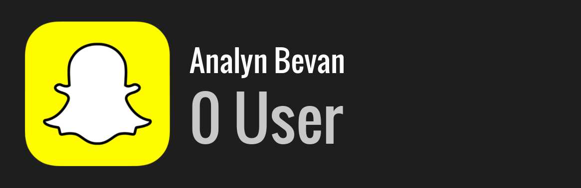 Analyn Bevan snapchat