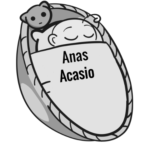 Anas Acasio sleeping baby