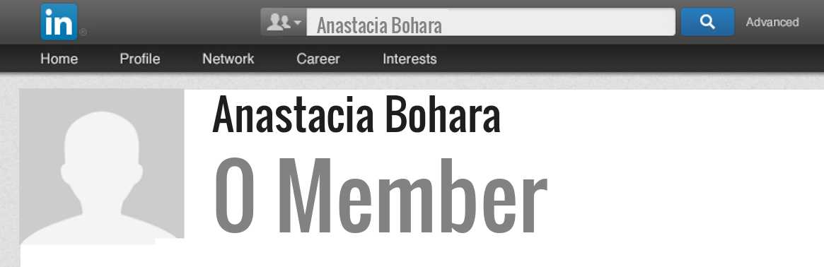 Anastacia Bohara linkedin profile