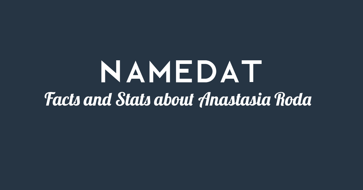 Anastasia Roda: Background Data, Facts, Social Media, Net Worth and more!