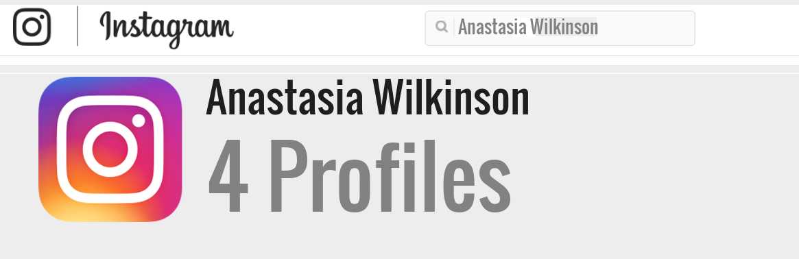 Anastasia Wilkinson instagram account