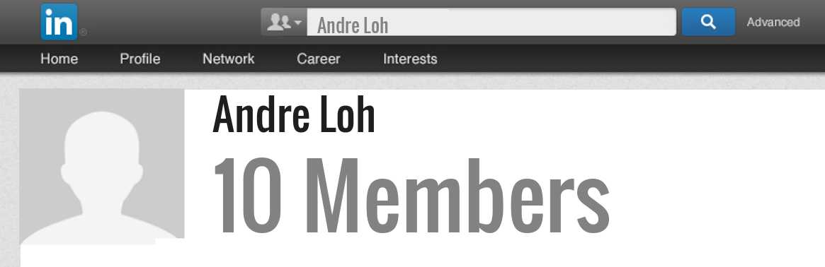 Andre Loh linkedin profile