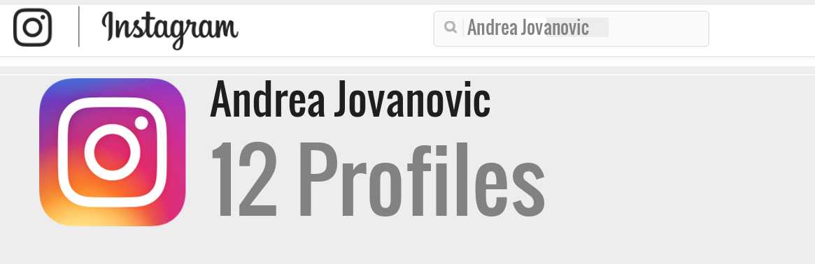 Andrea Jovanovic instagram account