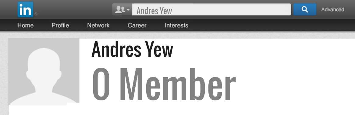 Andres Yew linkedin profile