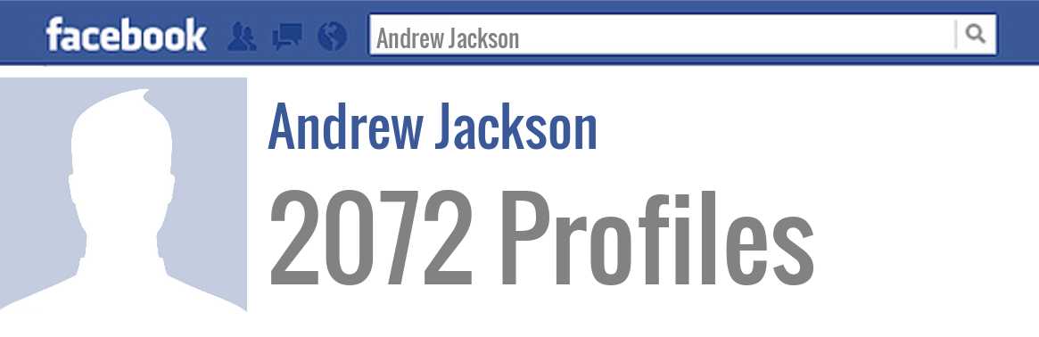 Andrew Jackson facebook profiles